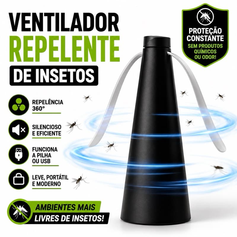 VENTILADOR REPELENTE DE MOSCA Mosquito Insetos Para Casa Cozinha Mesa Restaurante Buffet Churrasco