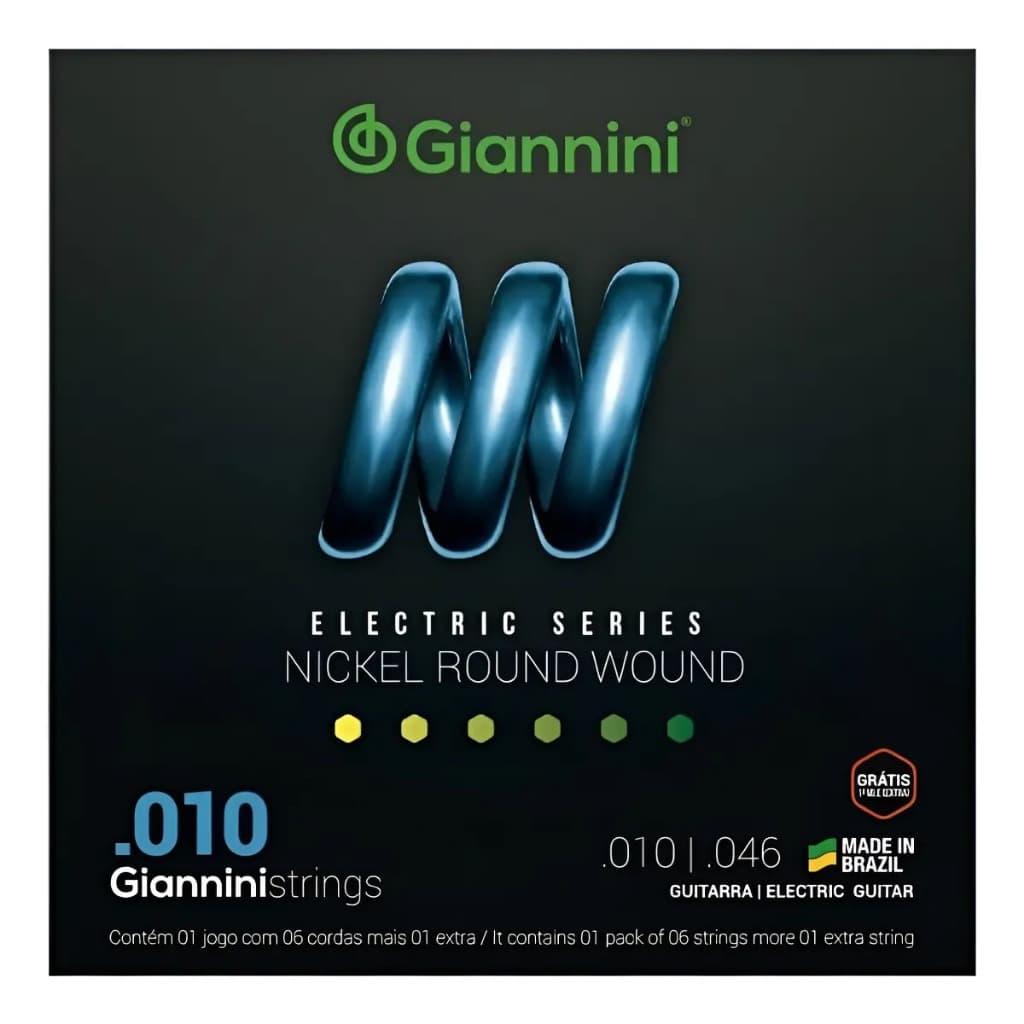 Giannini Nickel Round Corda para guitarra .010