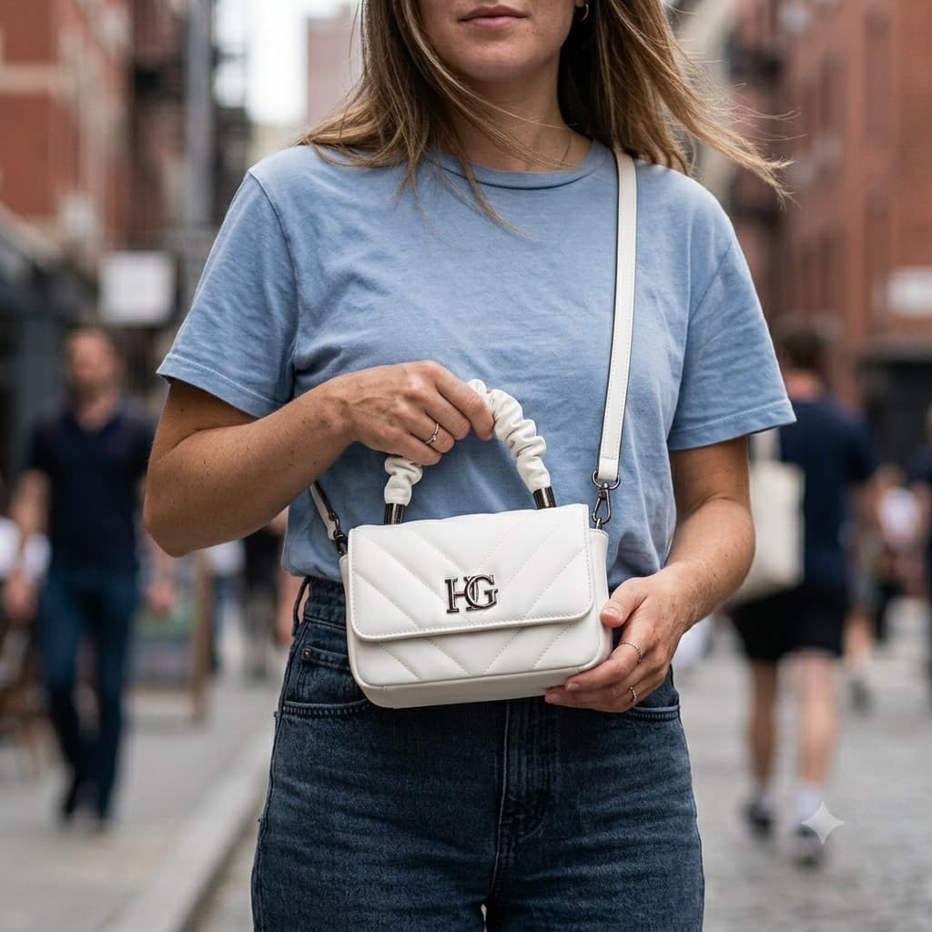 Mini Bag Bolsinha Estilo Casual Chiq Tendência Feminina Blogueira Lançamento Transpassada Estilosa