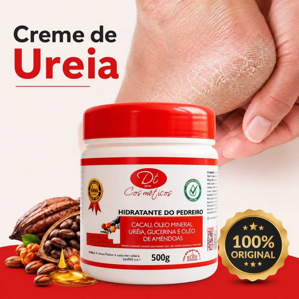 Creme de ureia para os pés cotovelos mão joelhos ressecados hidratante Variados Tamanhos