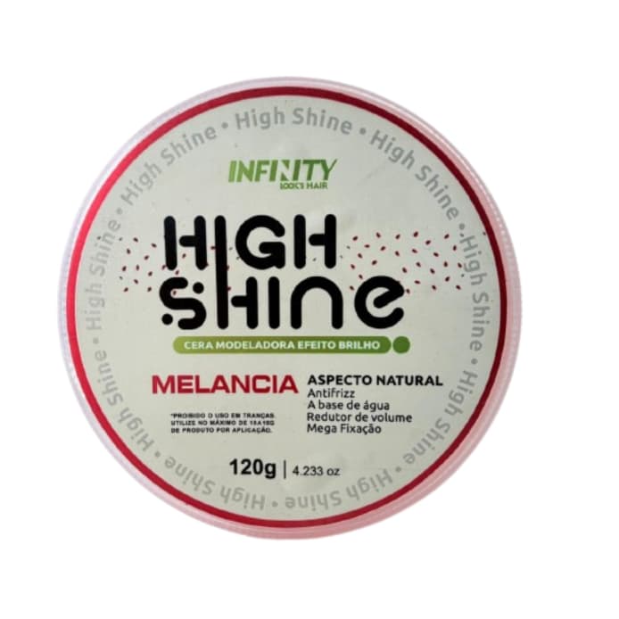 Kit 12 Ceras Modeladoras High Shine Maçã Verde ou Melancia 80g Brilho Intenso Fixação Profissional