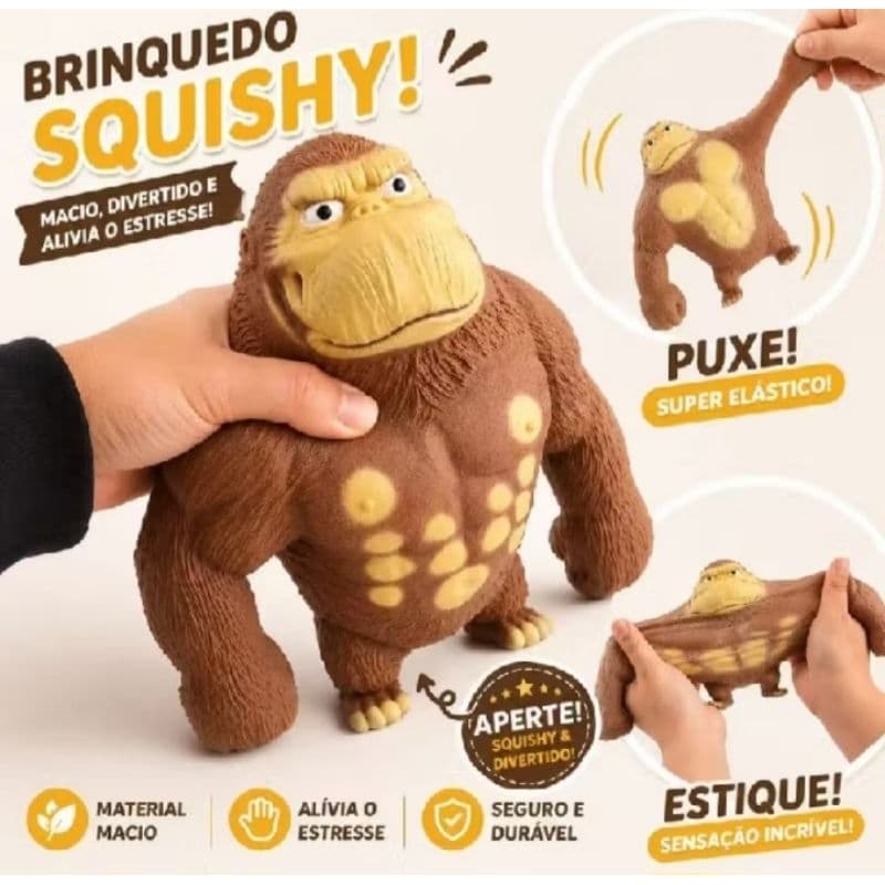 Squishy Gorila Squishy Macaco Antiestresse Sensorial