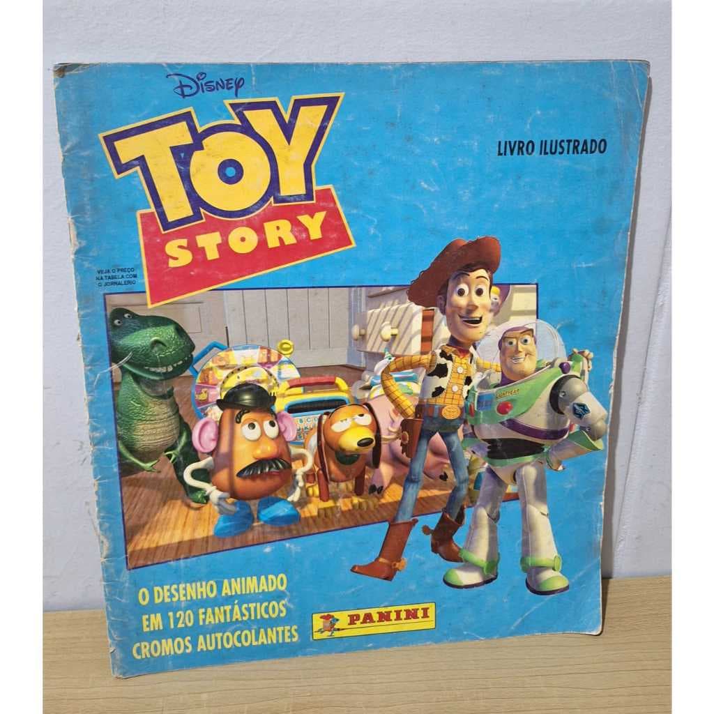 Album de Figurinhas Toy Story Desenho Animado120 Fantasticos Cromos Disney Pixar Panini Incomp