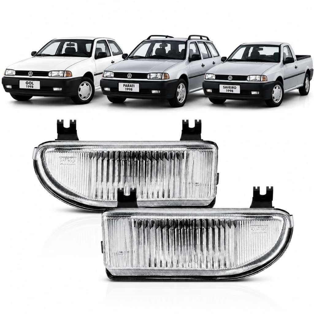 Farol De Milha Gol G2 Bola 1995 1996 1997 1998 1999 Parati Saveiro Auxiliar Neblina Lente Vidro