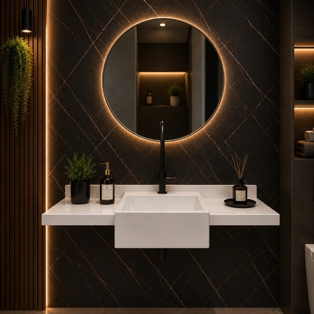 Pia de Banheiro Cuba para banheiro lavabo Gabinete banheiro 80cm