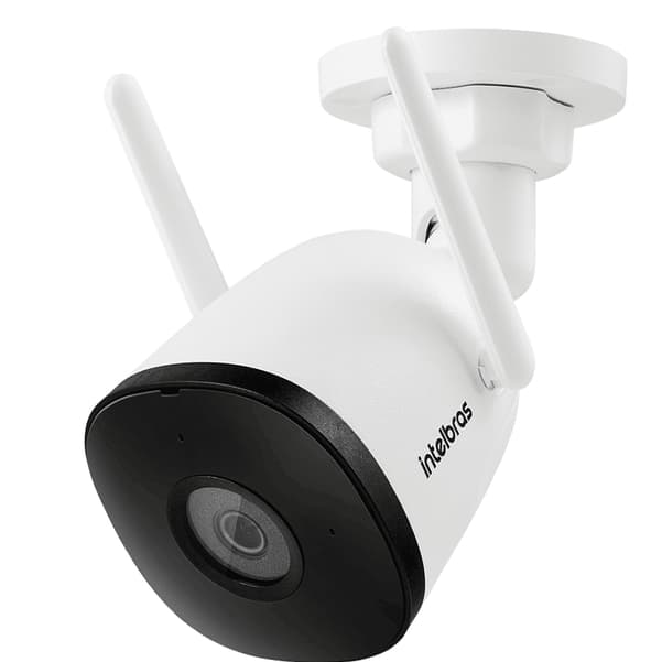 Câmera Inteligente Wi-Fi iM5 SC Full HD Branca Intelbras IP67 Visão Noturna Detecção de Movimento