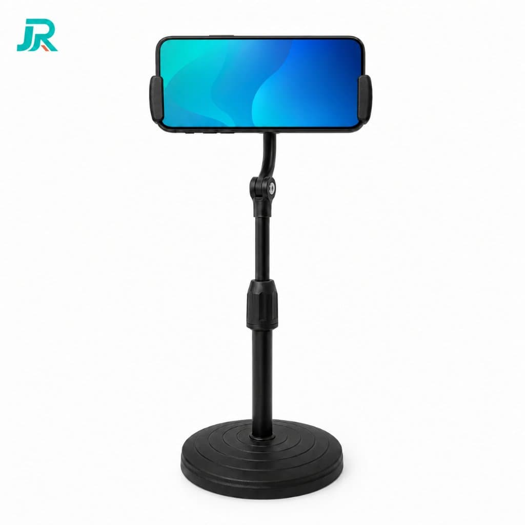 Suporte Tripé Celular Mesa Versão Atualizada Base Pesada Estável Rotação 360° Altura Extensível Para Vlogs E Selfies Pro