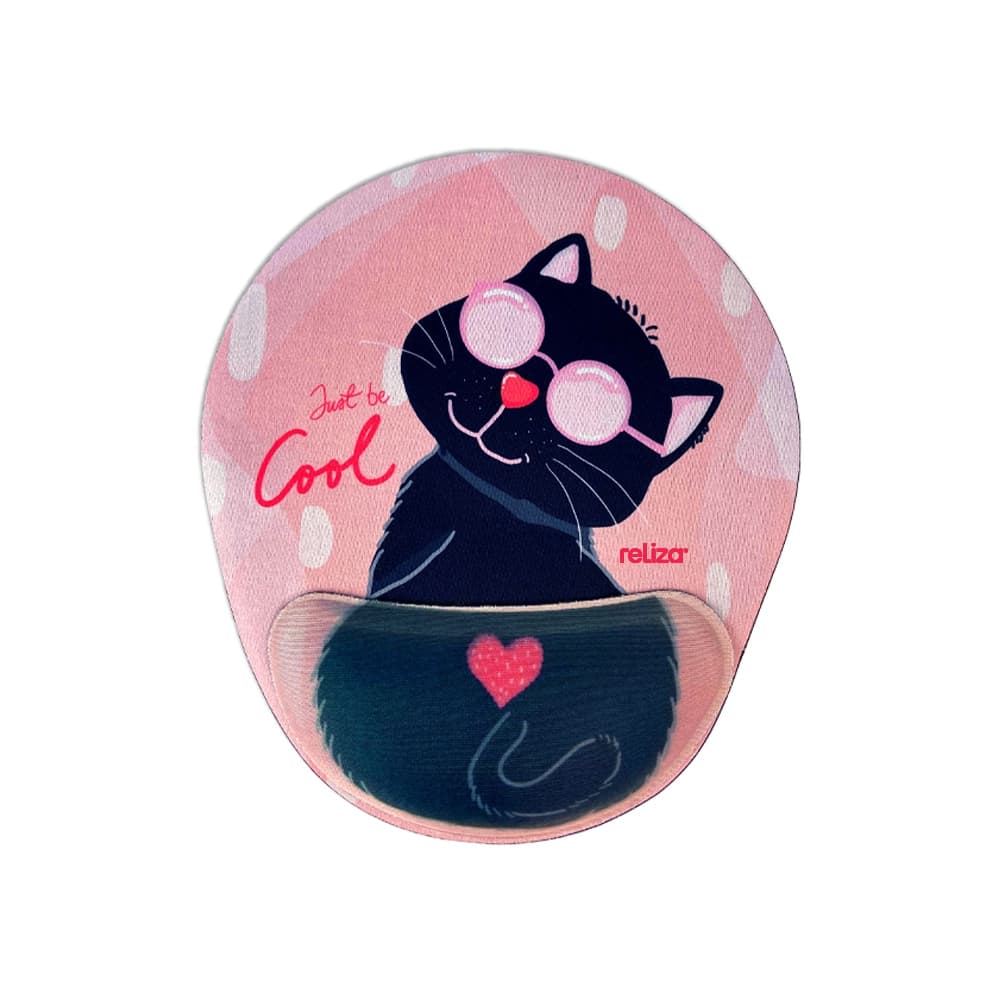 Mousepad Ergonômico Comfort Fun Gato Reliza