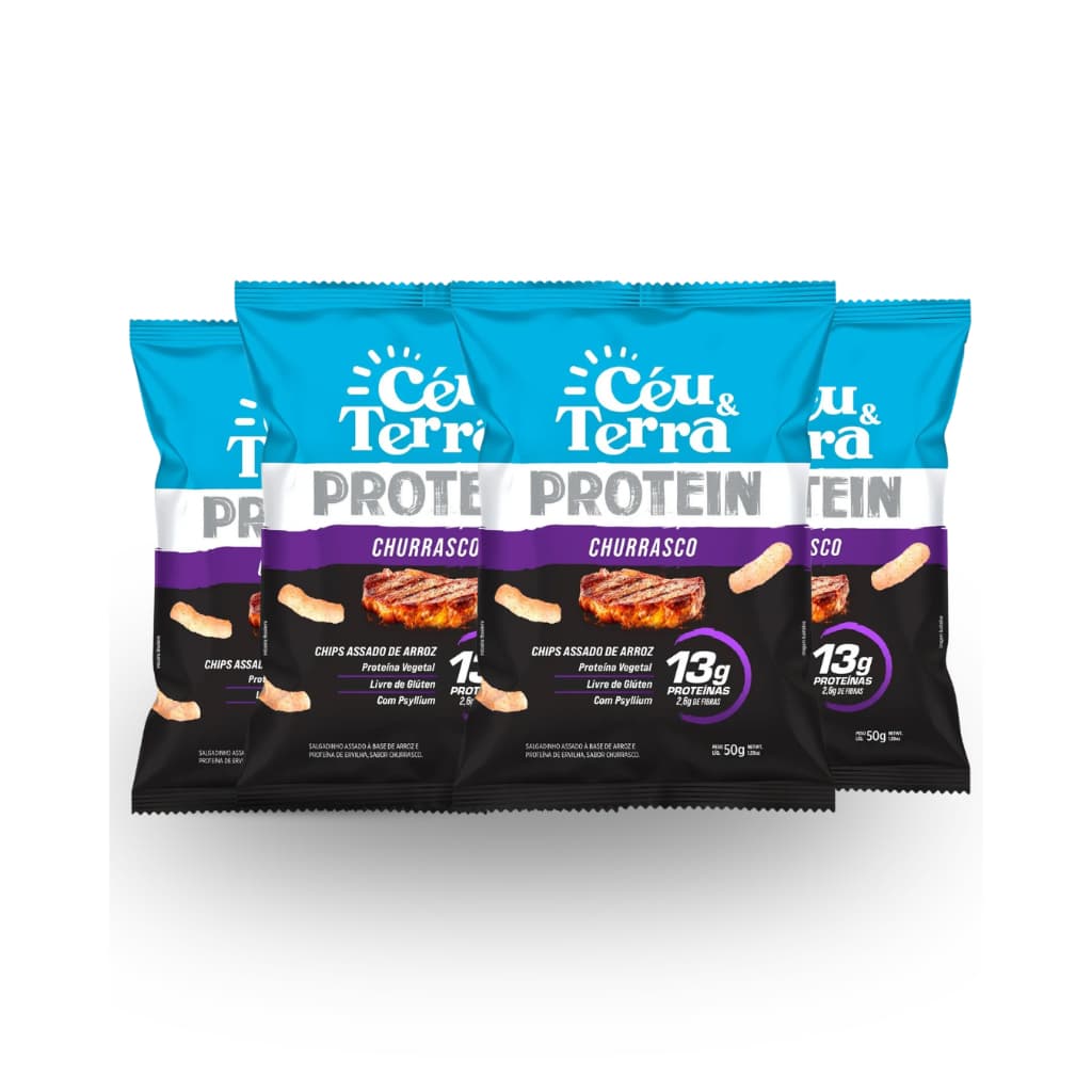 Salgadinho Snack Céu & Terra 50g Kit 4 Un