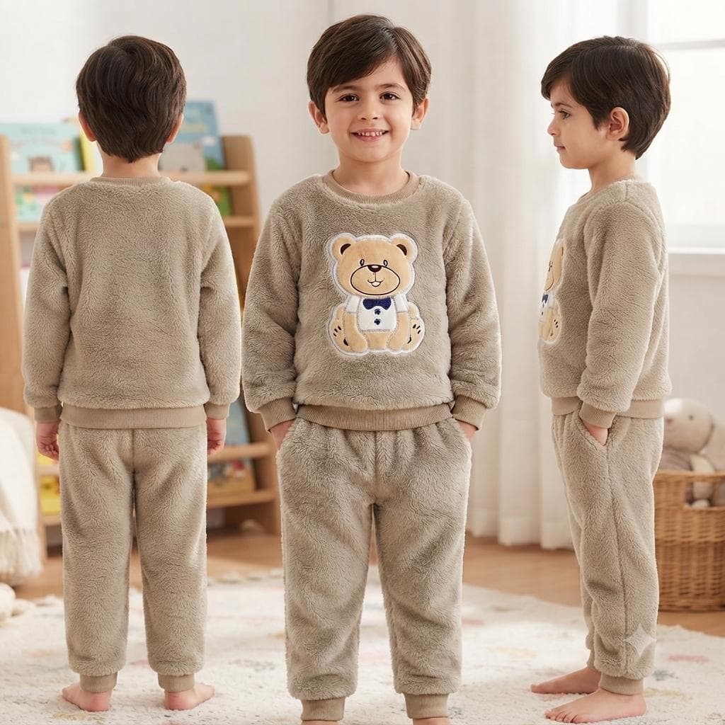 Conjunto Infantil Menina Inverno em Fleece Tecido Quentinho