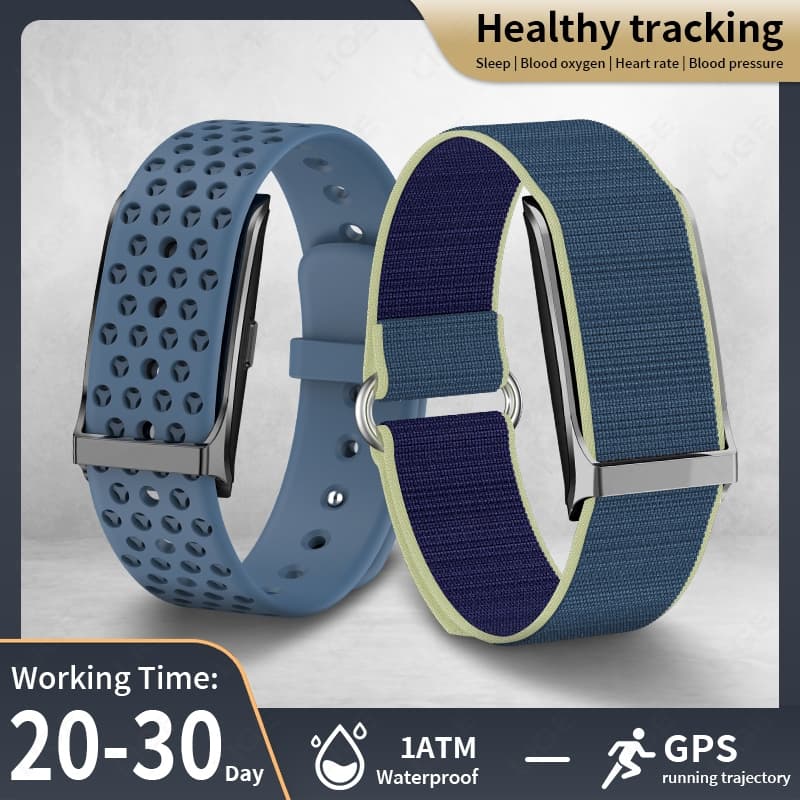 Relógio inteligente sem tela rastreador de atividades pulseira inteligente monitor de frequência cardíaca