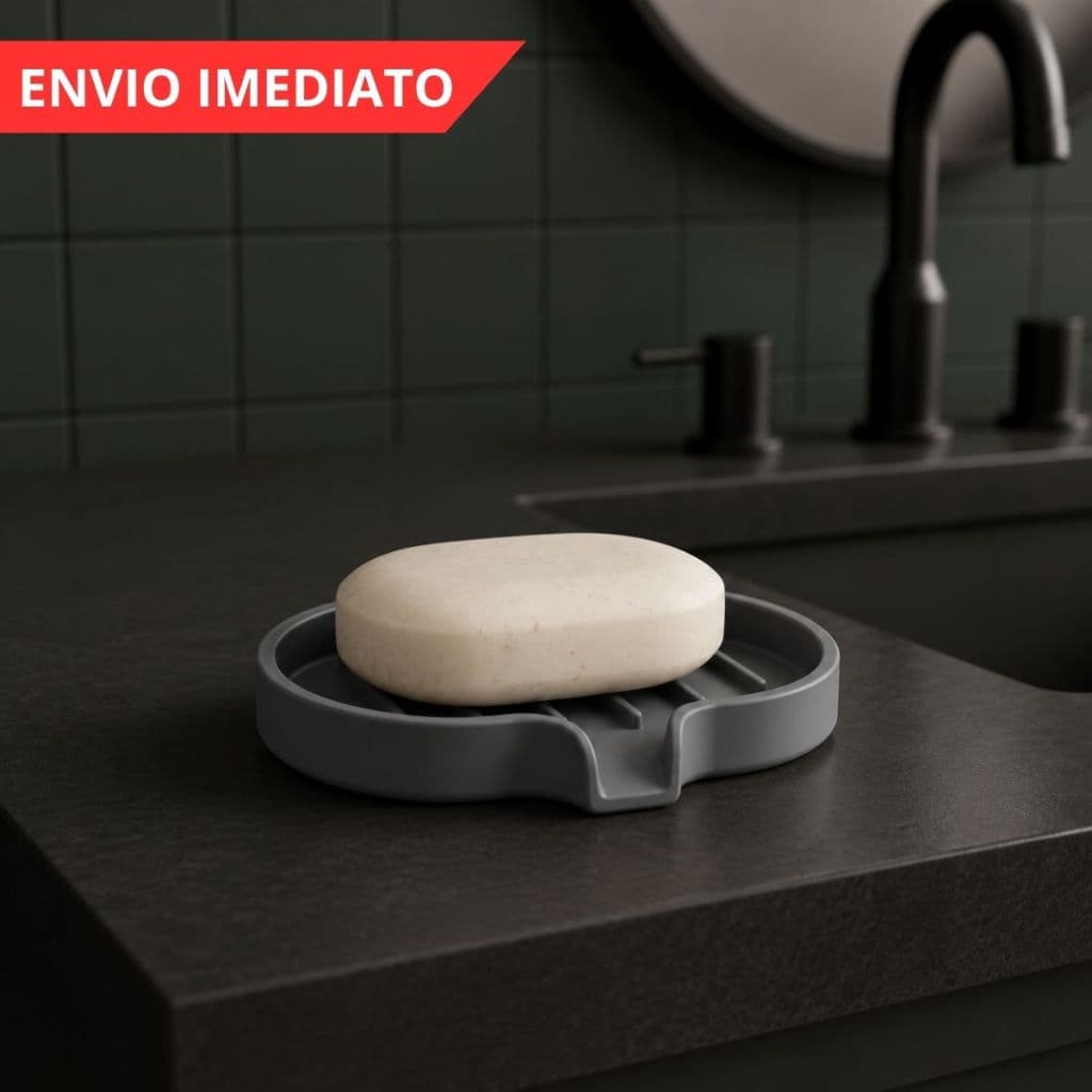 Saboneteira Premium com Dreno Mantém o Sabonete Seco para Banheiro e Cozinha Buxa Não acumula Água