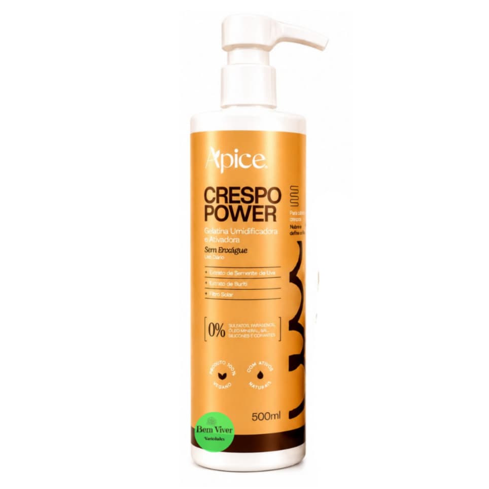 Gelatina Apse Crespo Power Ativadora de Cachos - 500ml