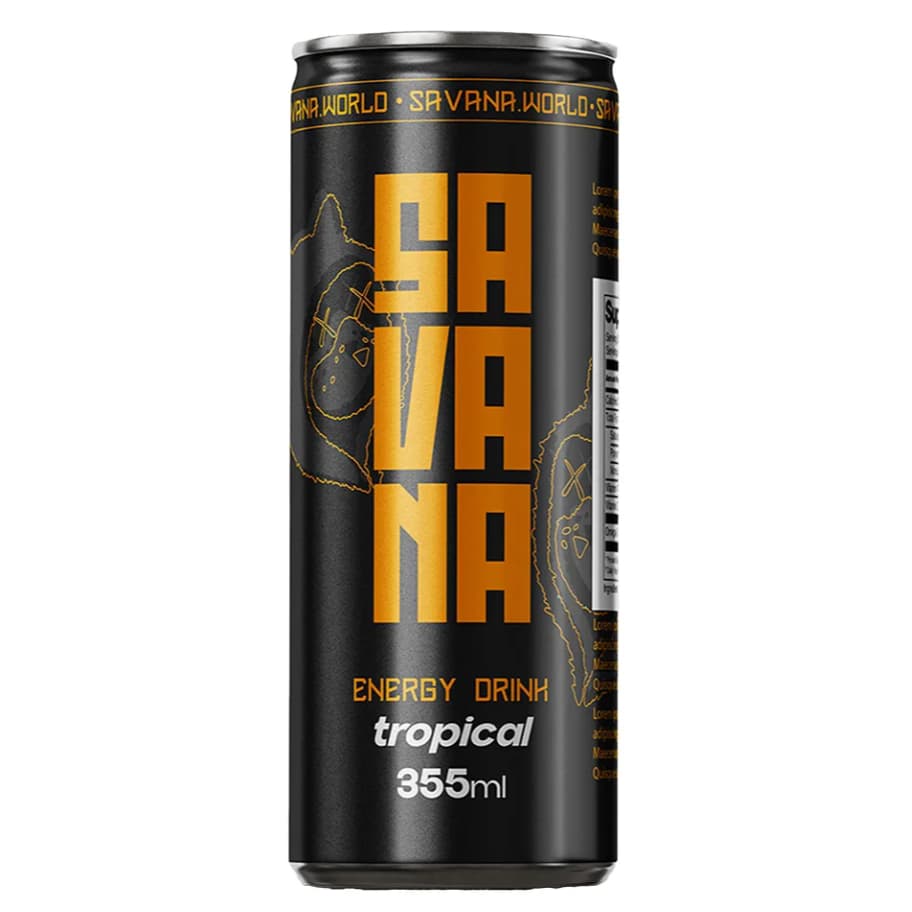 ENERGÉTICO SAVANA - SABOR TROPICAL - COM AÇÚCAR
