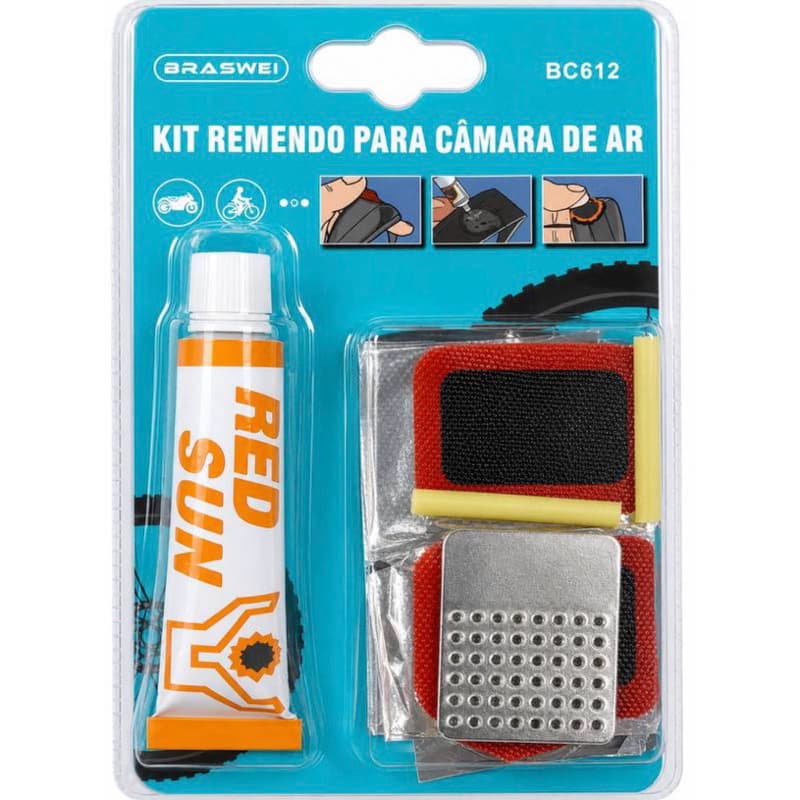 Kit Remendo para Câmara de Ar Braswei – Ideal para motos e bicicletas!