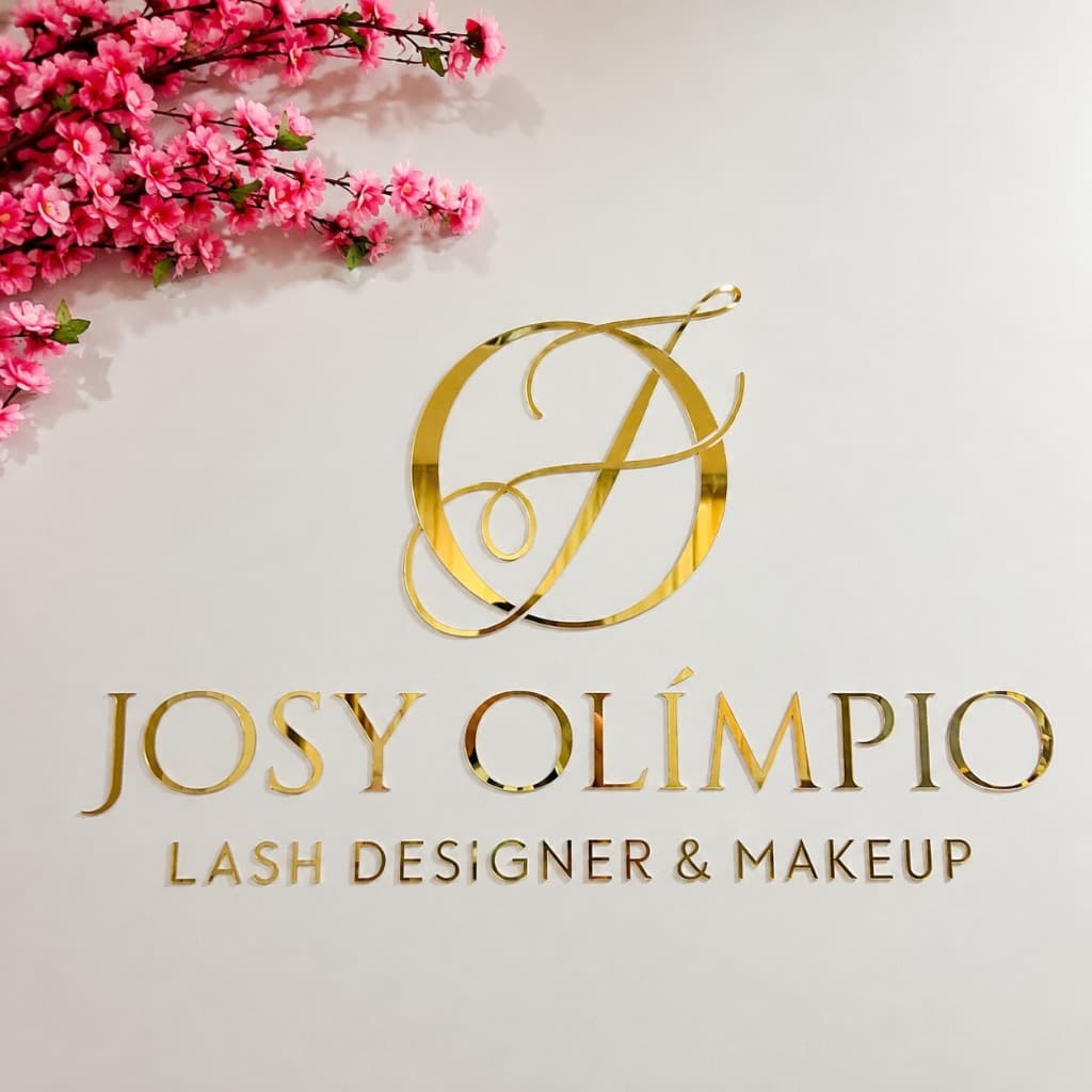 Logo Letreiro em Acrílico Espelhado 2mm Personalizado Logotipo Dourado Rosê Prata