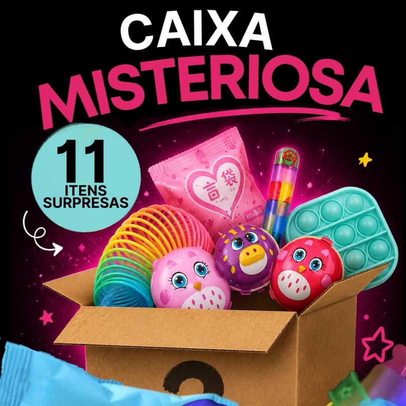 CAIXA SURPRESA! caixa menina brinquedos fofos divertidos Kawai