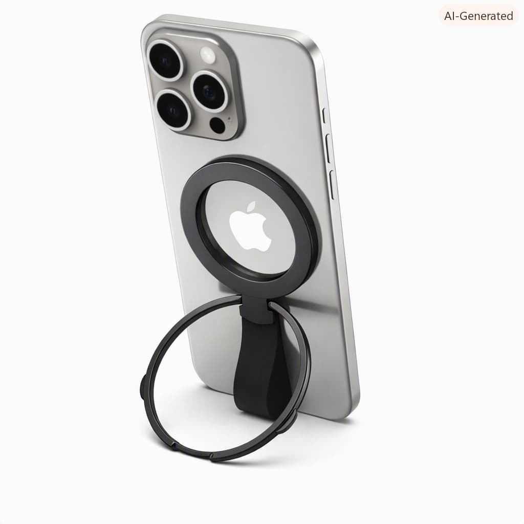 Suporte Celular Magsafe Alumínio 360° Com Base De Apoio