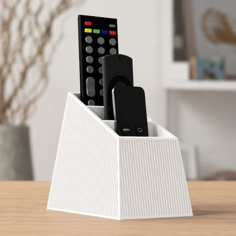 Suporte Organizador para Controles Remotos 3 Compartimentos Moderno