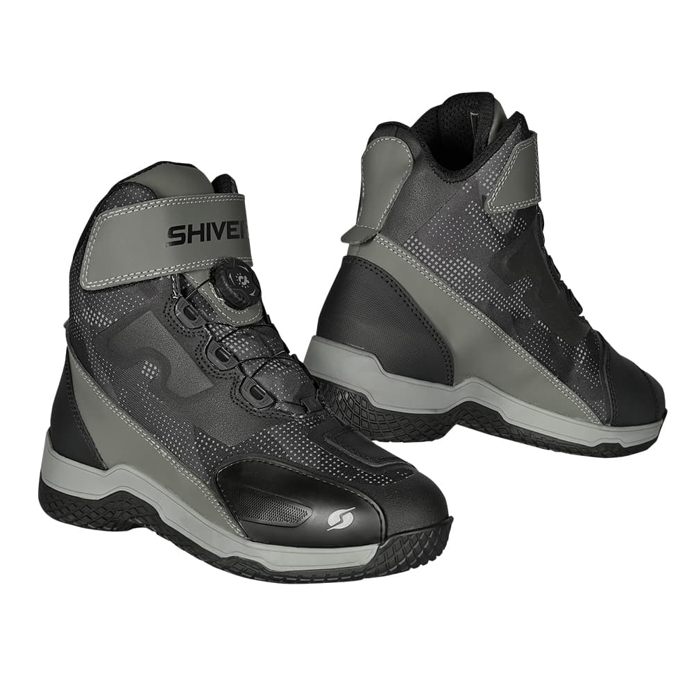 Bota Shiver Fortezza Unissex Cano curto Motociclista com Proteção para Moto Preta