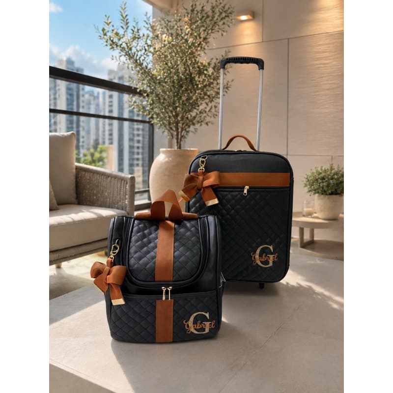 Kit mala e mochila   bebê  maternidade  personalizado