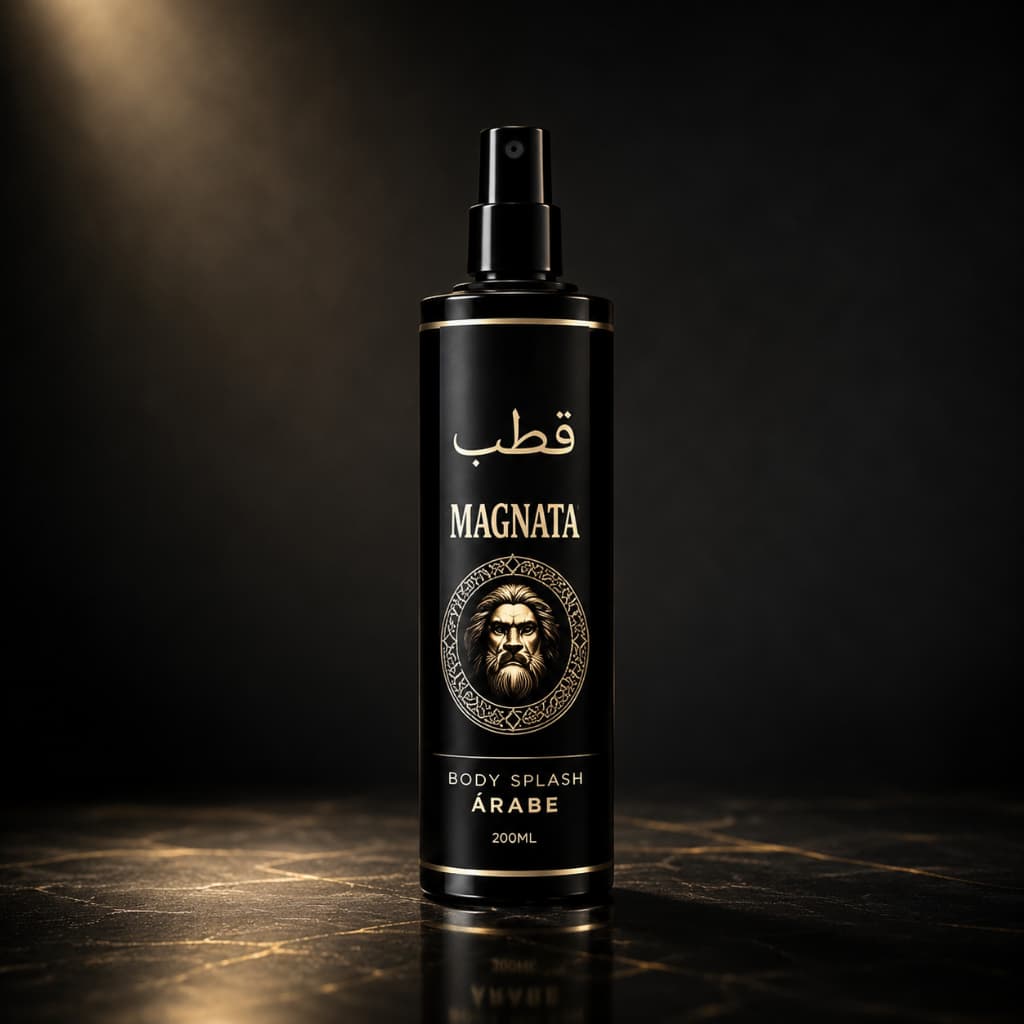 Kit ate 3 Body Splash Magnata Arabe Masculino Premium 200ml Perfume Corporal