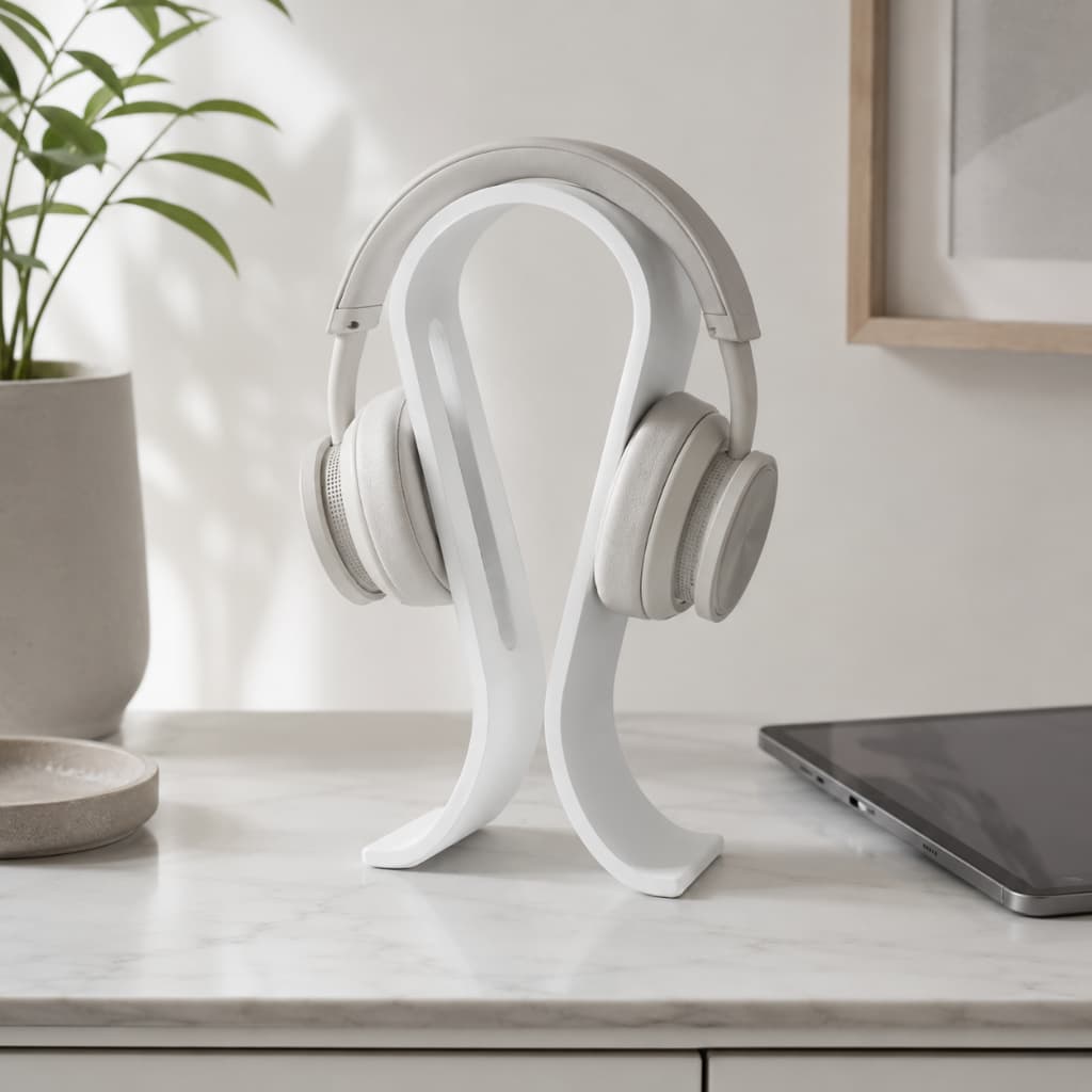 Suporte para Headset Gamer Fone de Ouvido de Mesa Organizador Minimalista para Setup PC PS5 Xbox Escritório