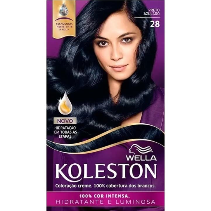 Tinta De Cabelo Coloração Koleston - Cor 28 - Preto Azulado