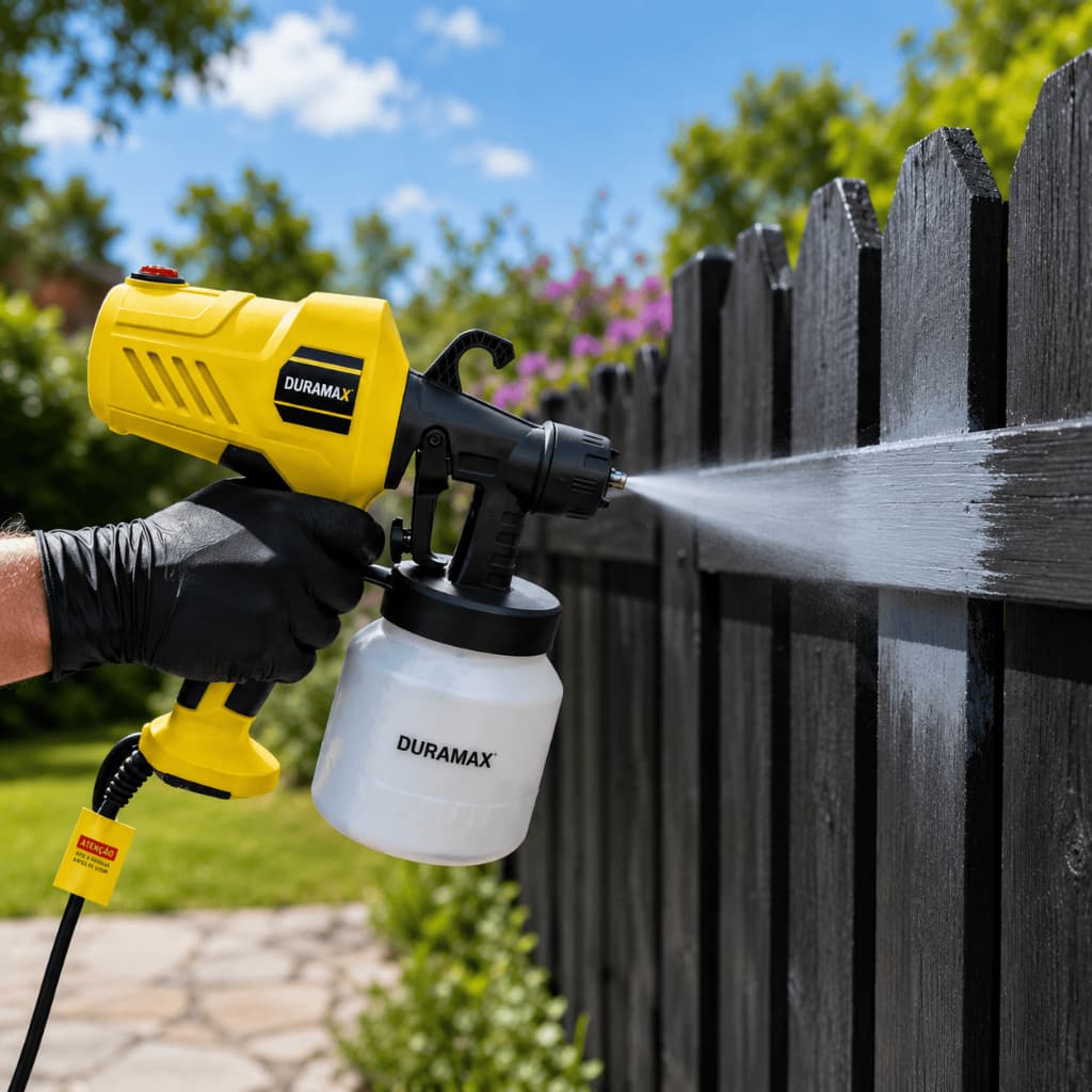 Pistola Para Pintura Elétrica Duramax 800ml Bico Ajustável