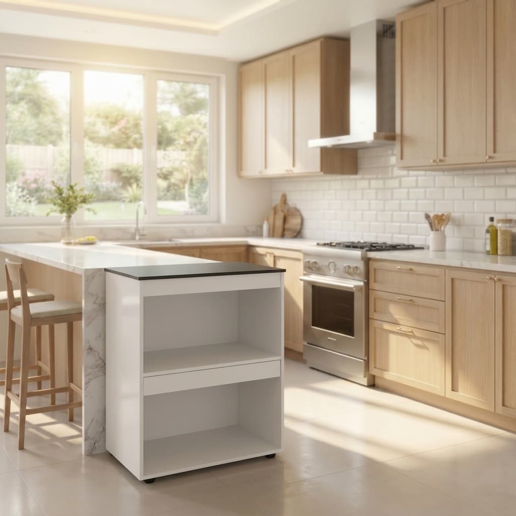 Balcão Gabinete Armario Pra Cooktop Poliane Forno Elétrico e Forno Microondas