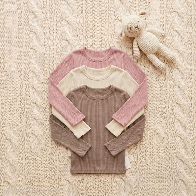 Kit Blusa termica Manga Longa Infantil Menina Básica canelada Inverno Tamanho 2 a 10 Anos blusa tl