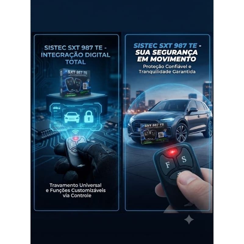 Alarme Sistec Veicular com 2 controles