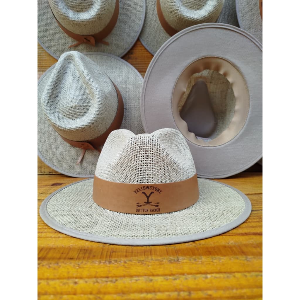 Chapéu Juta com FORRO logo YELLOWSTONE personalizado a LASER