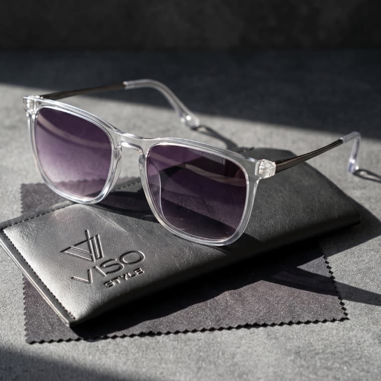 Óculos de Sol Quadrado Escuro Premium Degrade Classico Moda Praia Oldmoney uv400 Masculino Feminino