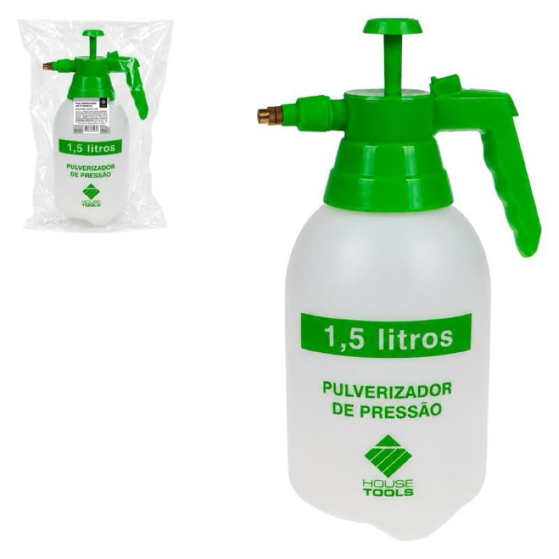 Pulverizador Manual 1,5 Litros De Pressao Graduado Jato Regulável