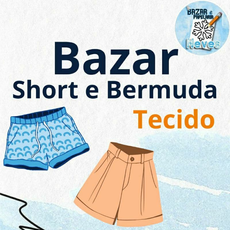Short (Tecido tactel bermuda social short saia) | Bazar Brechó Desapego usado