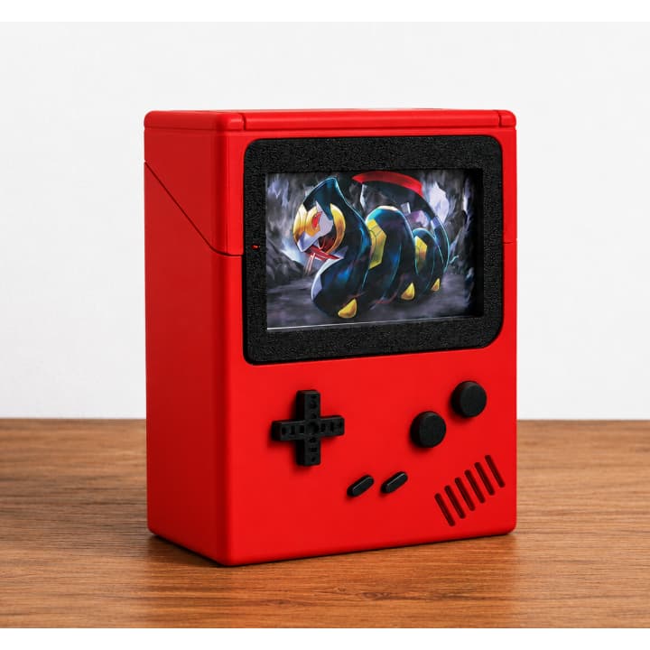 Deck Box Pokémon TCG Estilo Game Boy Personalizável para 60 cartas com Sleeves