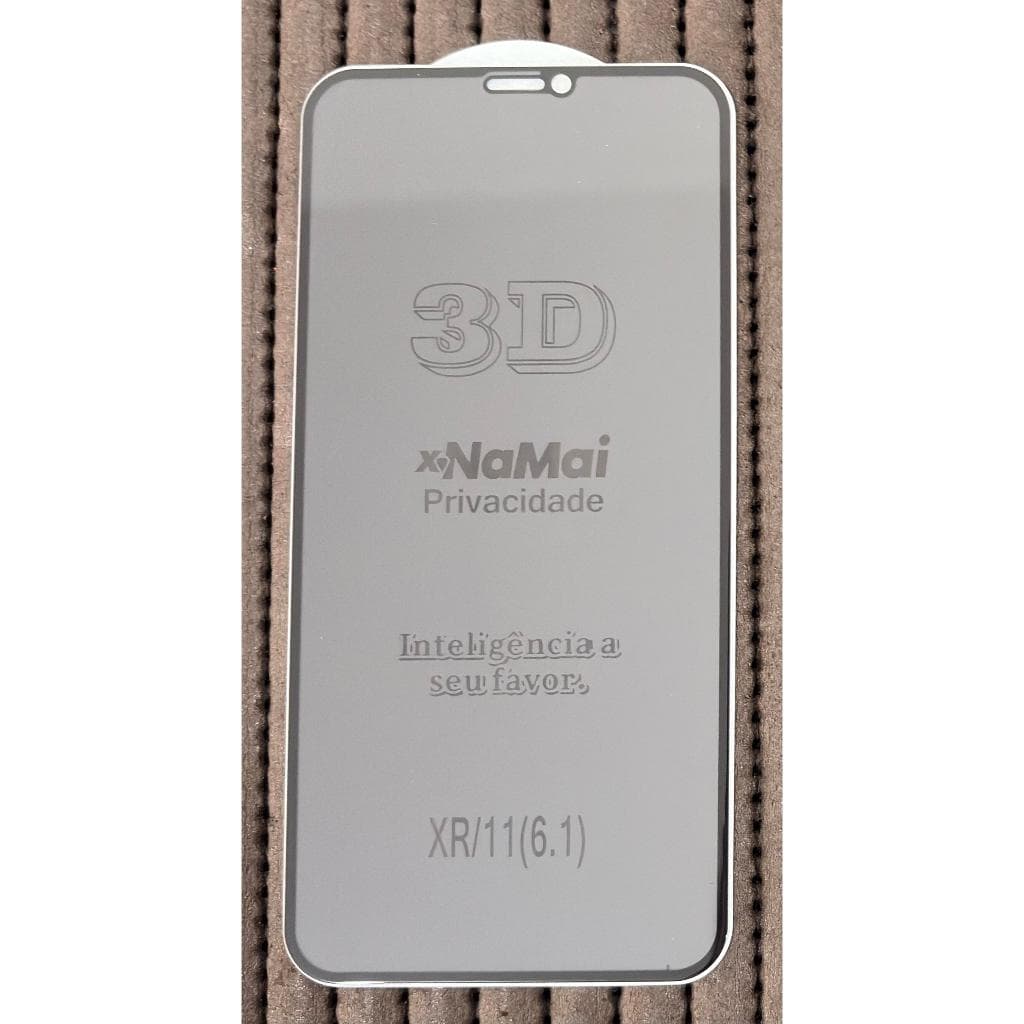 Película compatível com Iphone 11/Xr de Vidro 3D Privacidade