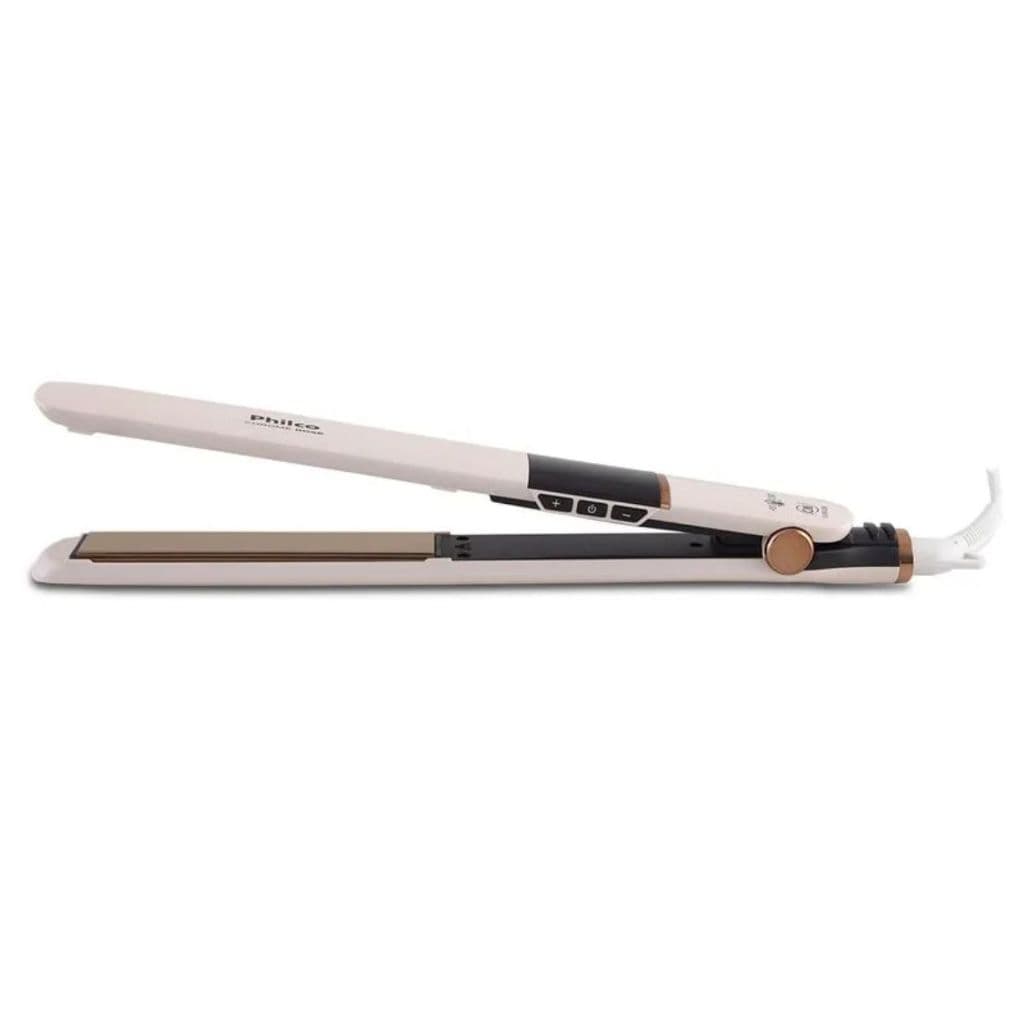 Chapinha Titanium Chrome Rose Bivolt Prancha de Cabelo Display Digital Íons Tourmaline Philco