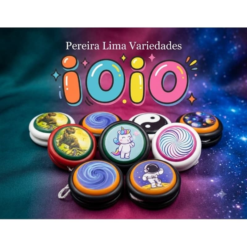 Kit 10 15 20 Ioio Infantil Brinquedo Clássico Para Criança Cores Sortidas Ideal Para Festas Lembrancinhas