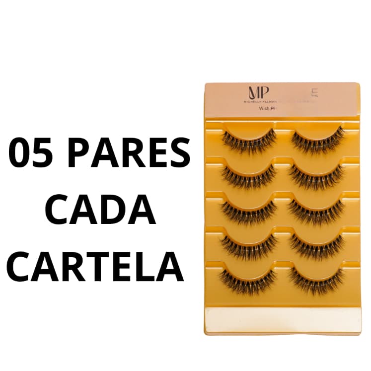 Cílios Wish Pro by Michelly Palma - 5 Pares