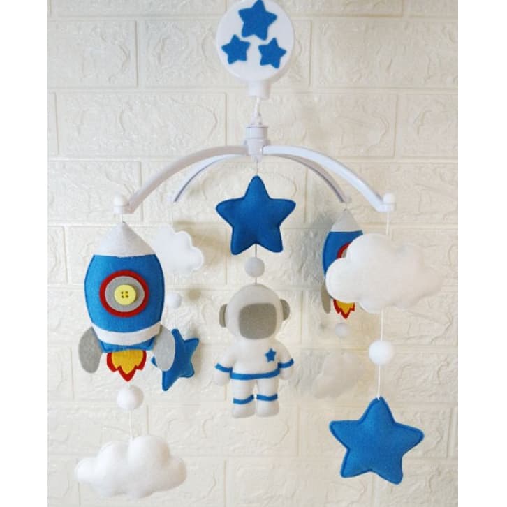 Móbile para Berço Astronauta, Foguete, Estrelas