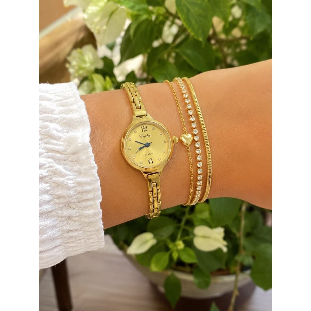 Relogio Feminino Nova Moda luxo Redondo 23242
