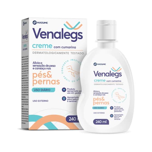 Creme Venalegs 240ml Pés e Pernas - Massime
