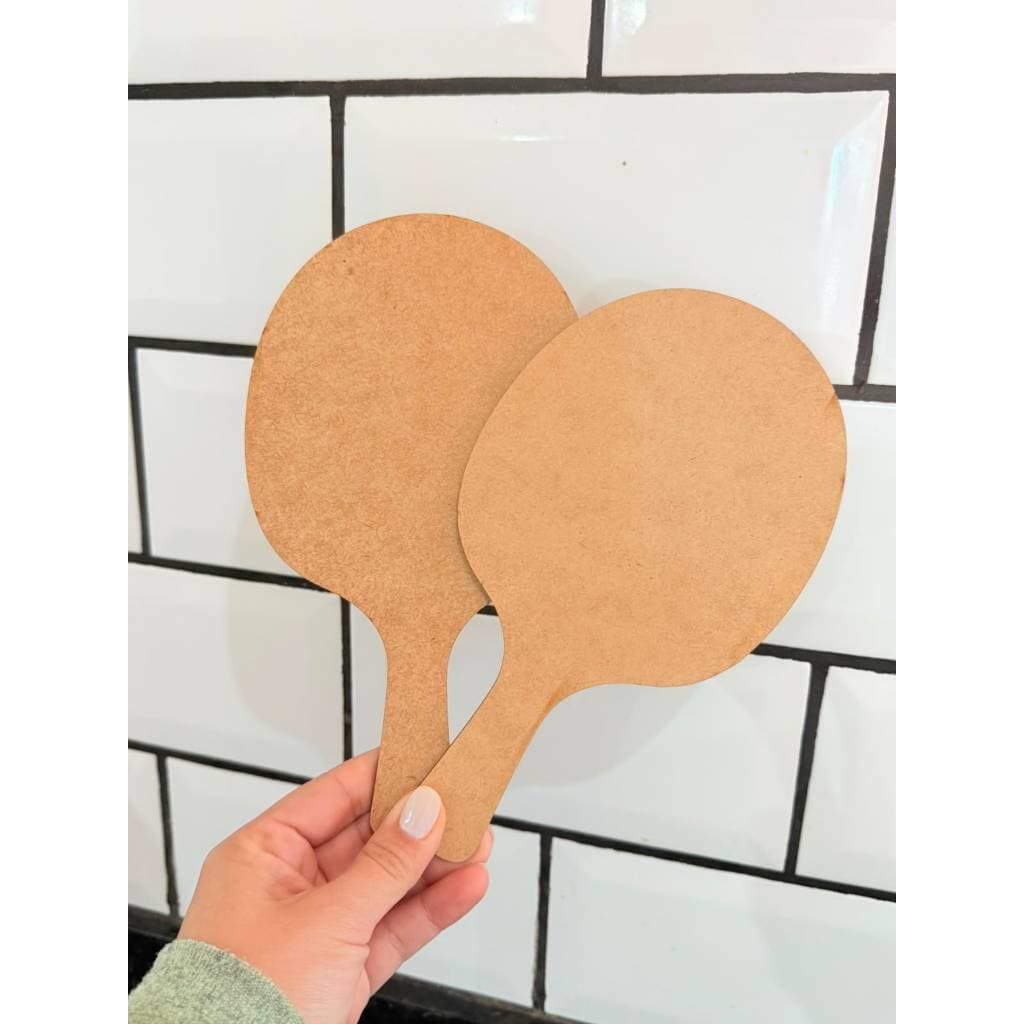 Kit 20 Raquetes Ping Pong MDF Cru | Lembrancinhas, Festas e Artesanato Crianças Aniversário Infantil