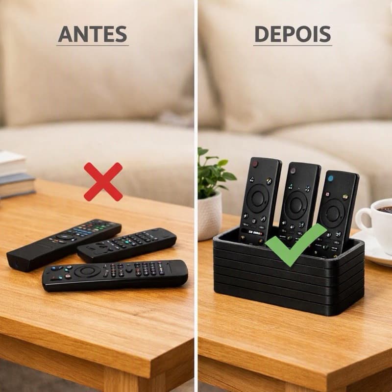 Suporte Organizador de Controle Remoto Resistente