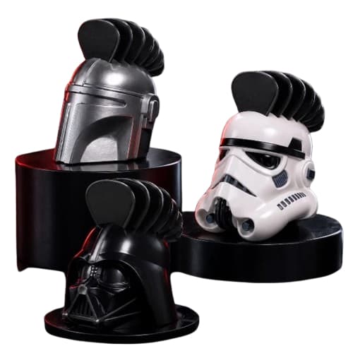 Porta Palhetas Star Wars The Mandalorian Storm Trooper Musical Violão Guitarra Baixo Cavaquinho Palhetas