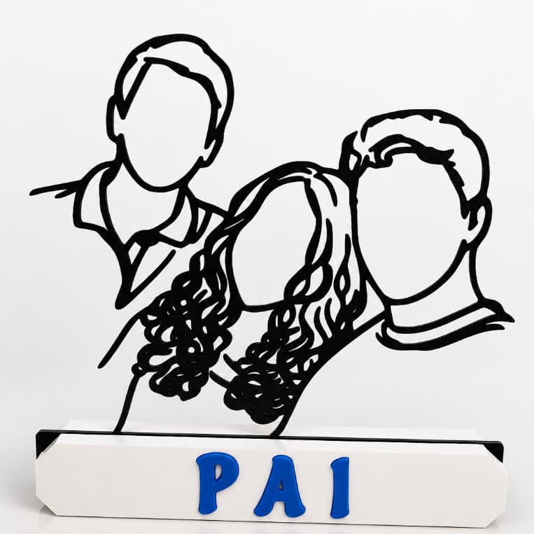 Escultura Personalizada com Foto em Impressão 3D| Presente Dia dos Pais
