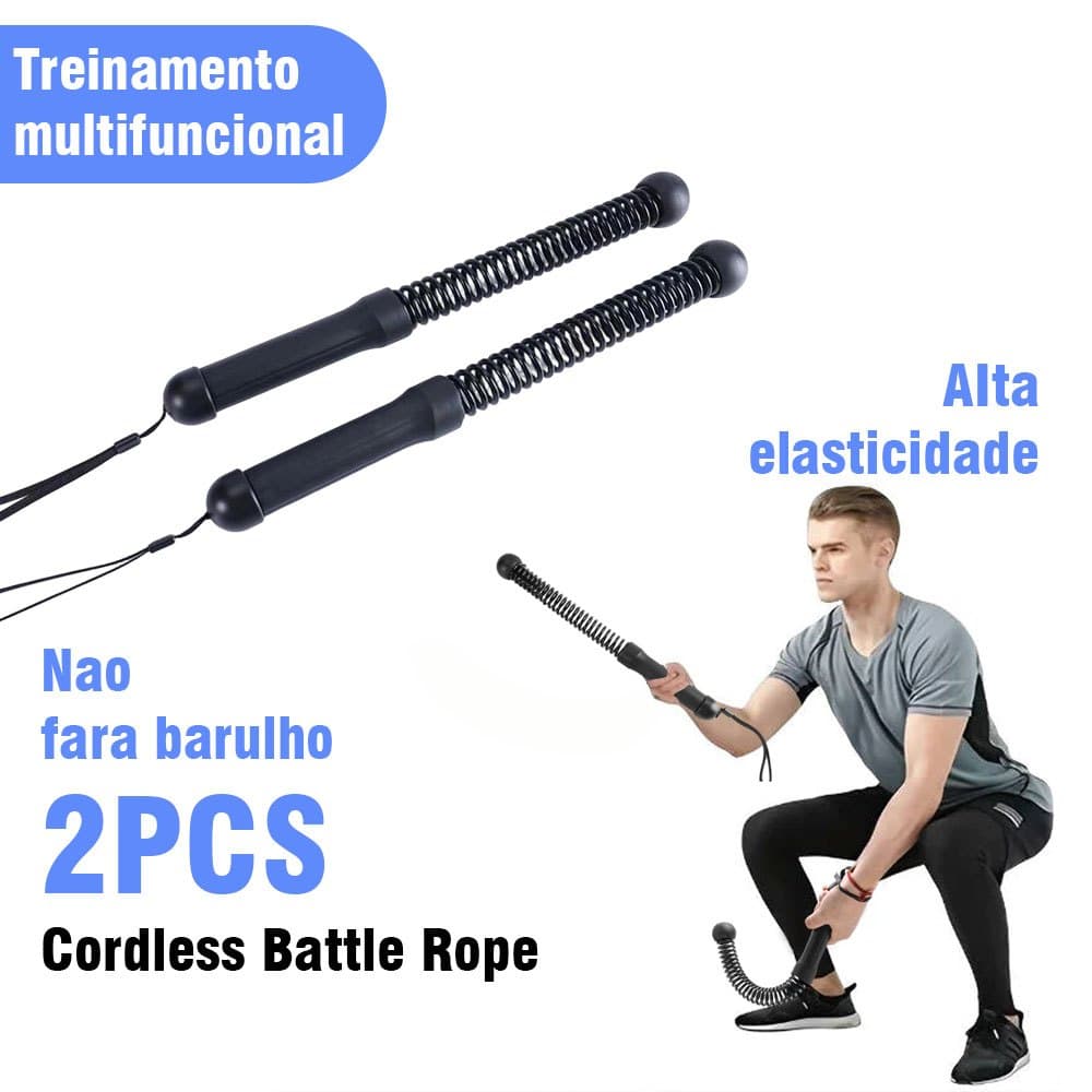 2pcs Corda de Batalha Sem Portátil Corda Treino Funcional Adequado para iniciantes Exercicios em casa e a cademia