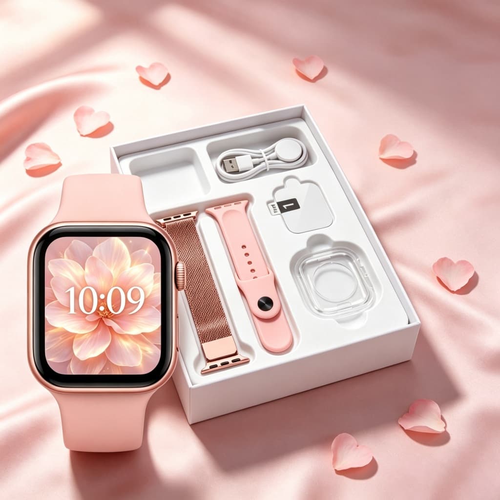 Smartwatch Unissex Tela Touch, Monitor Cardíaco, Chamadas Bluetooth, Compatível com Android e iOS